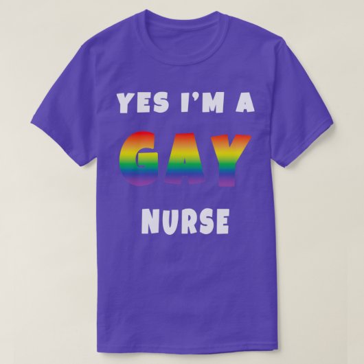 JA Ix27M A GAY NURSE T-shirt (Design voorkant)