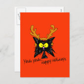 "Ja Ja... Fijne Feestdagen" Feestdagenkaart (Voorkant / Achterkant)