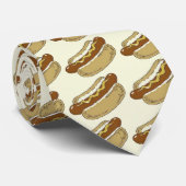 Ja! Ja!  Ik hou van een goed HOT DOG Stropdas! Stropdas (Opgerold)