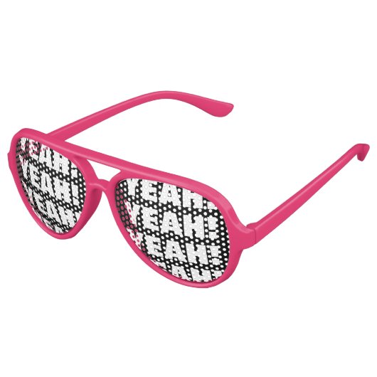 Ja Ja Ja, het coole feest schoppen zonnebrillen (Gekanteld)