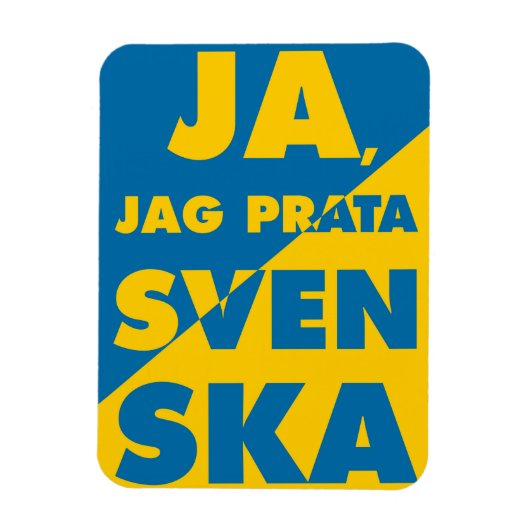 Ja, Jag Prata Svenska, ja, ik spreek Zweeds Magneet (Verticaal)