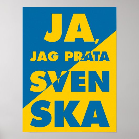 Ja, Jag Prata Svenska, ja, ik spreek Zweeds Poster (Voorkant)