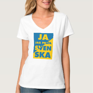 Ja, Jag Prata Svenska, ja, ik spreek Zweeds T-shirt