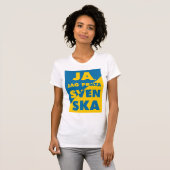Ja, Jag Prata Svenska, ja, ik spreek Zweeds T-shirt (Voorkant volledig)