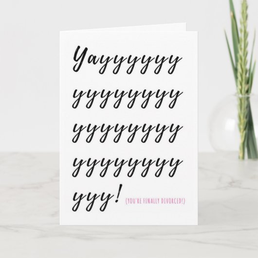 Ja! Je bent een gesplitste kaart (Voorkant)