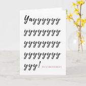 Ja! Je bent een gesplitste kaart (Gele Bloem)