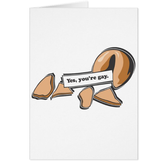 JA, JE BENT GAY FORTUNE COOKIE (Voorkant)