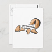 JA, JE BENT GAY FORTUNE COOKIE BRIEFKAART (Voorkant / Achterkant)
