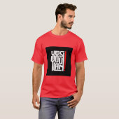 Ja, je kan tekst opdrukken T-Shirt (Voorkant volledig)