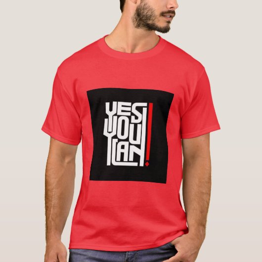 Ja, je kan tekst opdrukken T-Shirt (Voorkant)