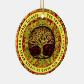 Ja Je kunt een positief bericht geven Keramisch Ornament (Rechts)