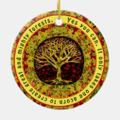 Ja Je kunt een positief bericht geven Keramisch Ornament (Achterkant)