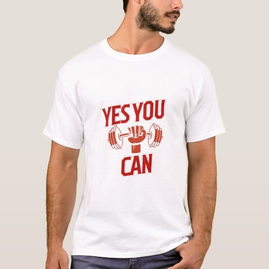 JA JE KUNT Gym Motivatie T-shirt (Voorkant)