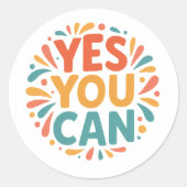 Ja, je kunt Motivatie Stickers (Voorkant)