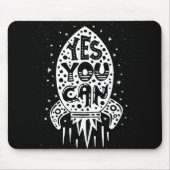 Ja, je kunt Rocketship Muismat (Voorkant)