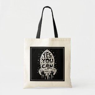 Ja, je kunt Rocketship Tote Bag
