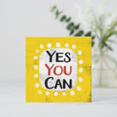 Ja, je kunt Wenskaart Kaart (Staand voorkant)