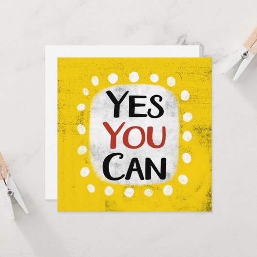 Ja, je kunt Wenskaart Kaart (Voorkant / Achterkant in situ)