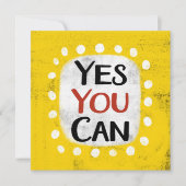 Ja, je kunt Wenskaart Kaart (Voorkant)