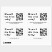 "Ja, je moet vandaag fietsen." Sticker (Vel)