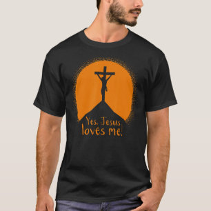 Ja Jezus houdt van kruisiging Goede Vrijdag Pasen T-shirt