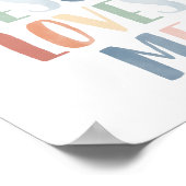 Ja Jezus Houdt van Mij Regenboog Kinderkamer Decor Poster (Hoek)