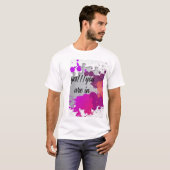 Ja, jij bent in typografie T-shirt (Voorkant volledig)
