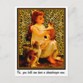 Ja, jullie kunnen nu allebei een cheeseburger hebb briefkaart (Voorkant)