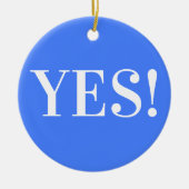 JA! KERAMISCH ORNAMENT (Voorkant)