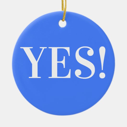 JA! KERAMISCH ORNAMENT (Voorkant)