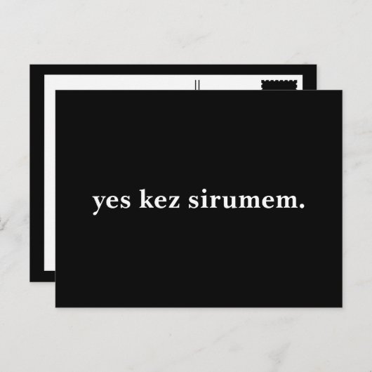 ja kez sirumem . briefkaart (Voorkant / Achterkant)