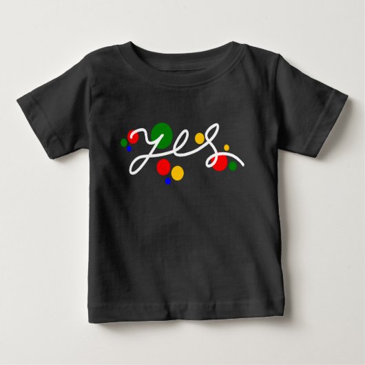Ja - Kleurrijk Baby T-shirt T-shirt | DP7Art (Voorkant)