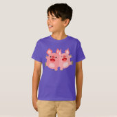 JA!! Knuffel Varkens Kinder T-Shirt (Voorkant volledig)