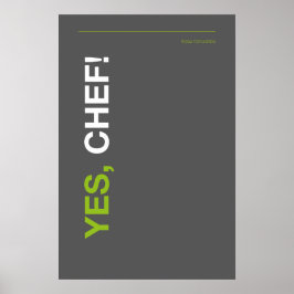 JA, KOK! – Grappige Keuken Poster