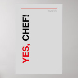 JA, KOK! – Grappige Keuken Poster