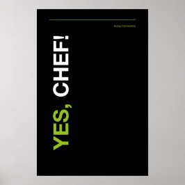 JA, KOK! – Grappige Keuken Poster