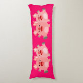 JA! Kute Cartoon Varkenshulp Lichaamskussen (Voorkant Verticaal)