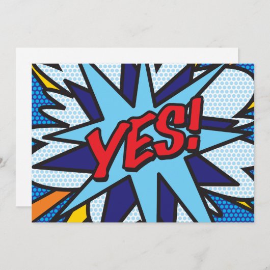 JA Leuk Retro Stripboek Pop Art Kaart