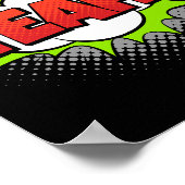 Ja! Levendige Pop Art Comic Uitroep Poster (Hoek)