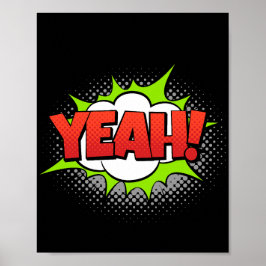 Ja! Levendige Pop Art Comic Uitroep Poster