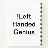 Ja! Linkshandig genie Notitieboek (Achterkant)