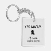 Ja Ma'am Persoonlijke drilteam directeur Sleutelhanger (Voorkant Links)