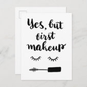 Ja, maar eerst Makeup Briefkaart (Voorkant / Achterkant)