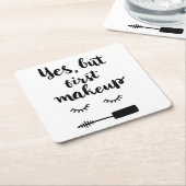 Ja, maar eerst Makeup Kartonnen Onderzetters (Schuin)