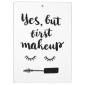 Ja, maar eerst Makeup Klembord (Achterkant)