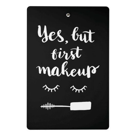 Ja, maar eerst Makeup Mini Klembord (Achterkant)
