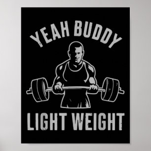 Ja maat lichtgewicht bodybuilding gym gewichtheffe poster
