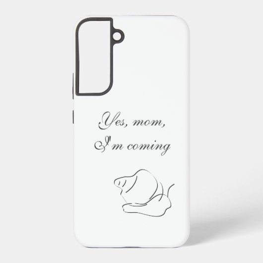 Ja, mam, ik kom - samsung galaxy hoesje (Achterkant)