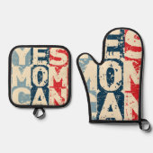 Ja Mama Kan Ovenwant & Pannenlap Set (Voorkant)