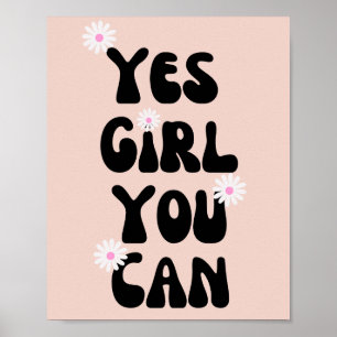 Ja Meid Je Kan Daisy Inspirerende Spreuk Poster